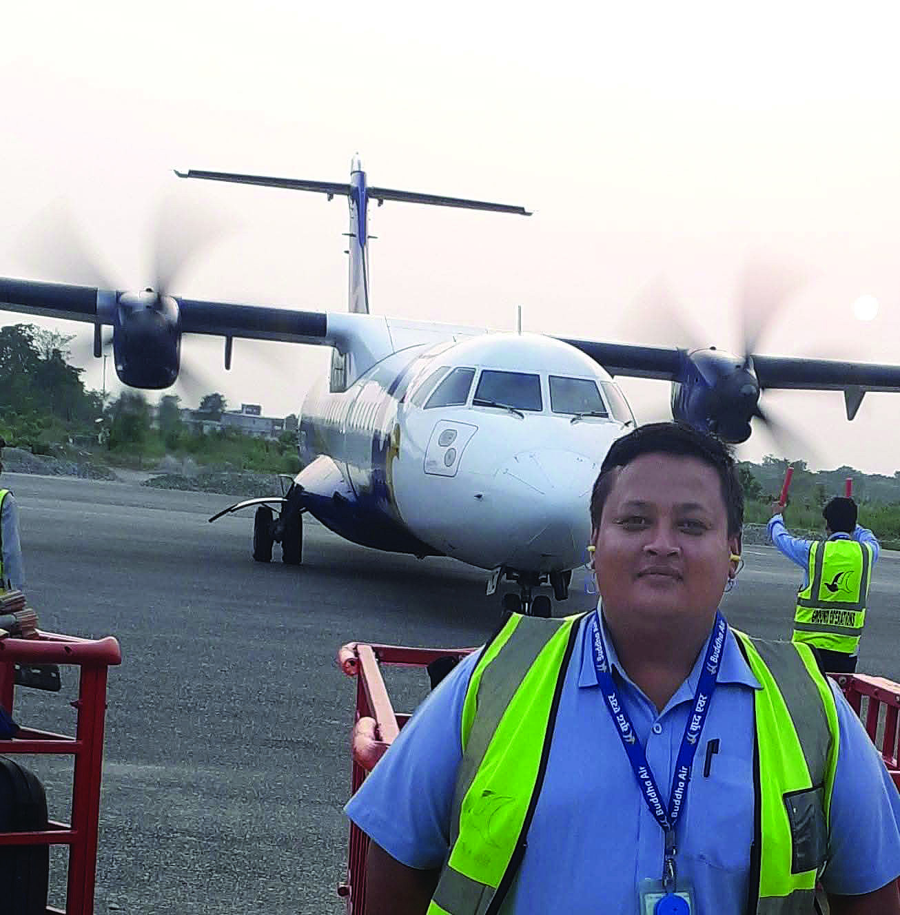 Om Pradhanang, Station In-Charge, Buddha Air, Chandragadhi Airport